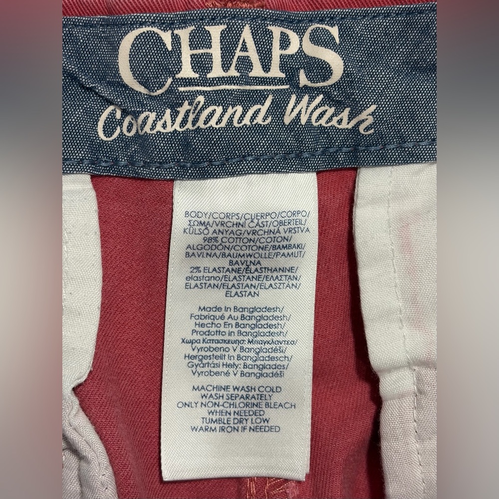 Chaps Nantucket Red Coastland 9" Chinos (32) - Picture 6 of 7